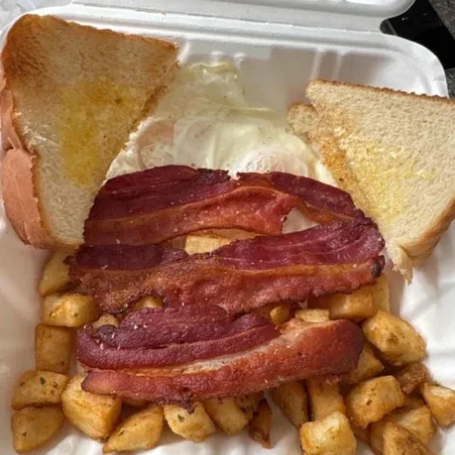 House Omelette - Our signature omelette packed with fresh ingredients and served with golden home fries.